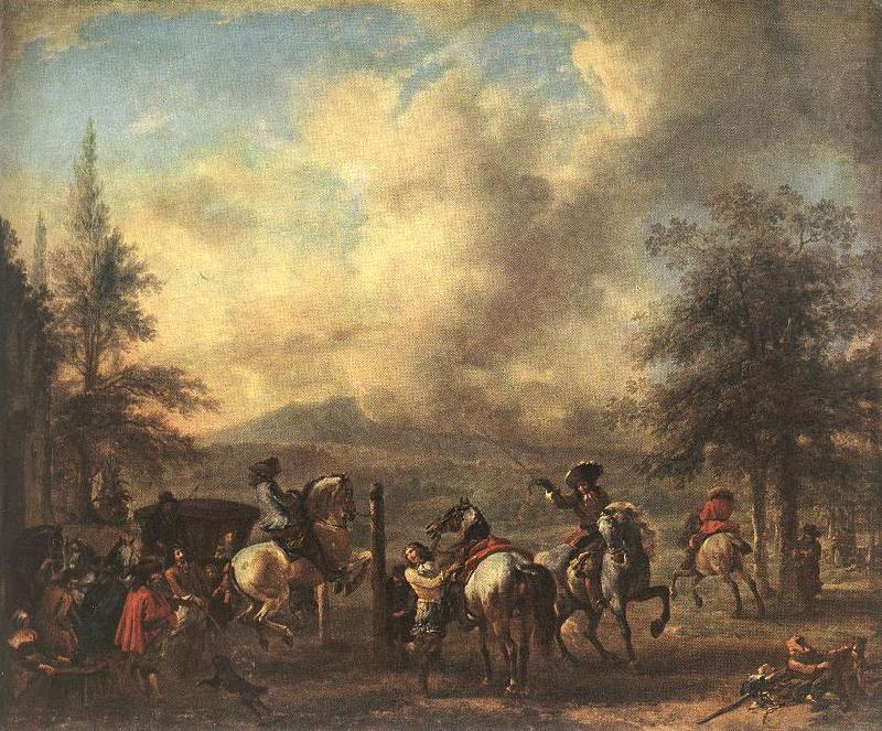 WOUWERMAN, Philips Riding School  4et china oil painting image